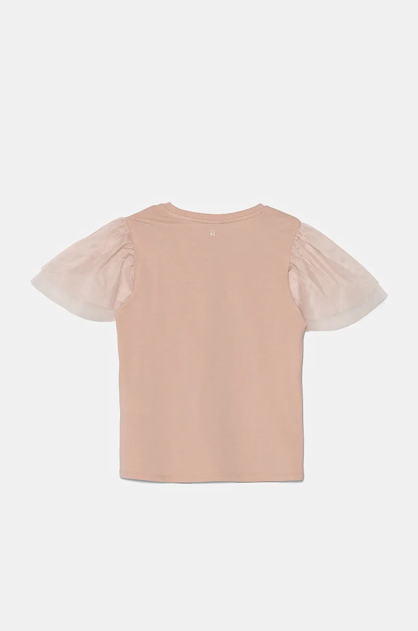 Детская футболка United Colors of Benetton цвет розовый 3Q8DC10LW Детская футболка United Colors of Benetton цвет розовый 3Q8DC10LW