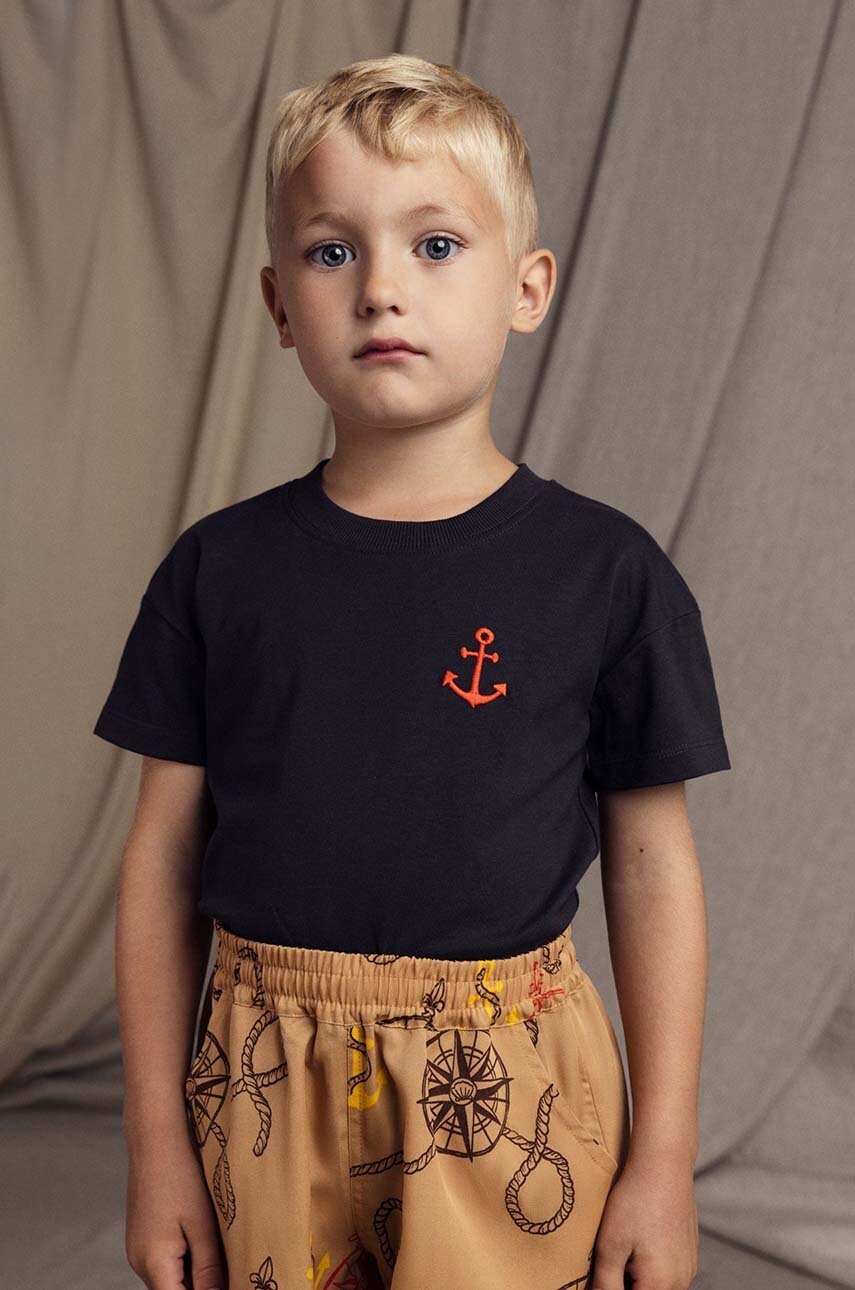 Mini Rodini Detské bavlnené tričko Mini Rodini Anchor (obrázok 5)