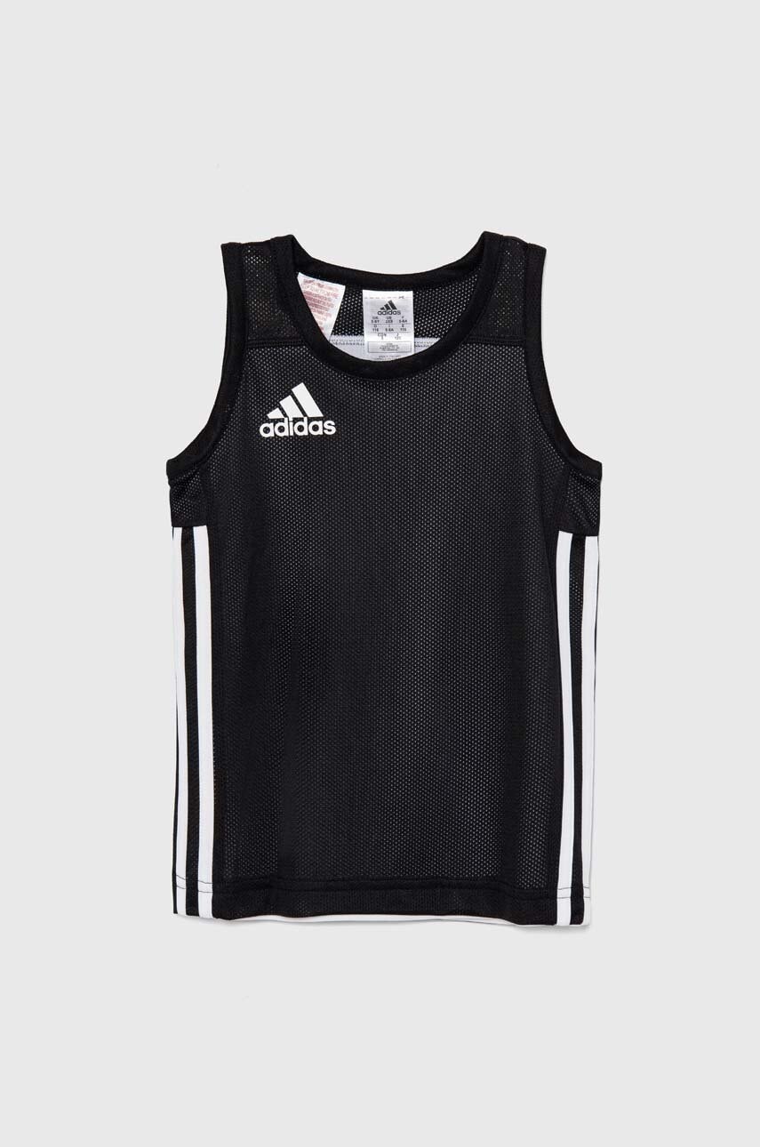 adidas Originals top copii 3G SPEE REVRS culoarea negru, cu imprimeu, DX6387