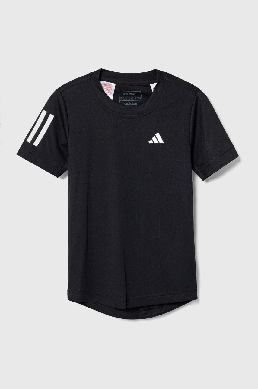 adidas Performance tricou copii B CLUB 3STR TEE culoarea negru, cu imprimeu, HR4229