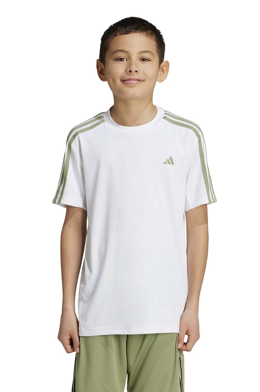 adidas tricou copii U TR-ES 3S T culoarea alb, cu imprimeu, IW5903