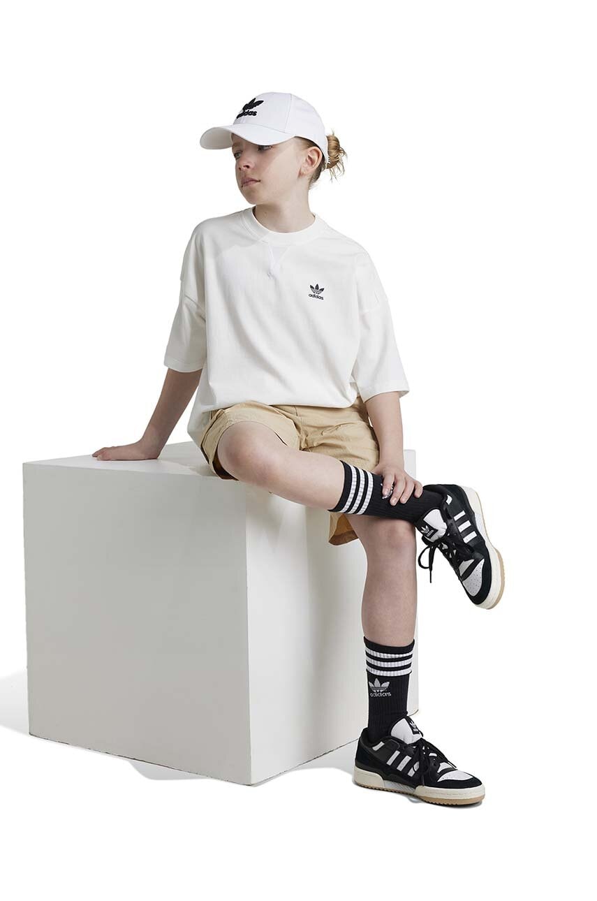 adidas Originals tricou de bumbac pentru copii TEE culoarea alb, neted, IX7599