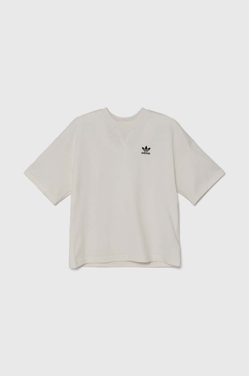 Детская хлопковая футболка adidas Originals TEE цвет белый однотонная IX7599