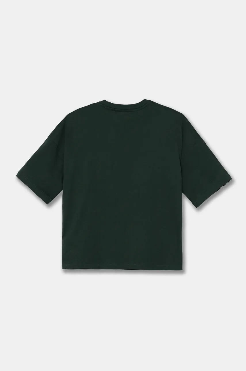 adidas Originals gyerek pamut póló TEE zöld, nyomott mintás, IY9545 termék 2. képe