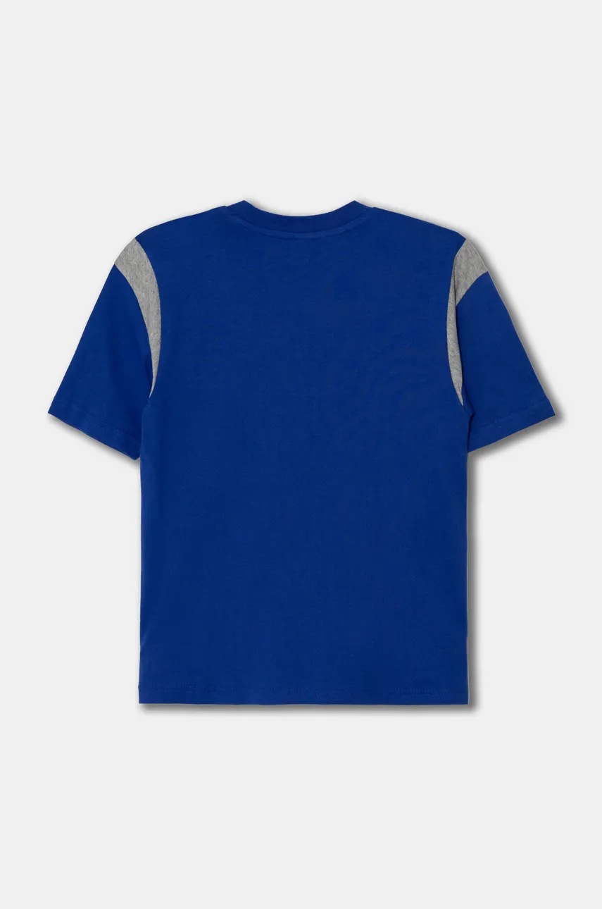 adidas gyerek pamut póló B T CB sötétkék, mintás, JH1080 termék 2. képe