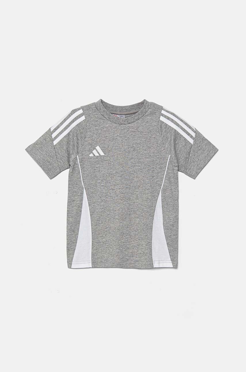 adidas Performance tricou de bumbac pentru copii TIRO24 SWTEEY culoarea gri, IR9356