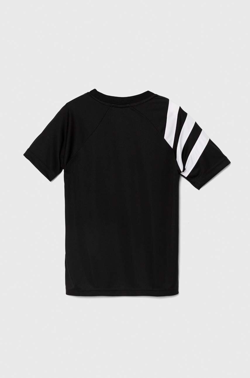 Детская футболка adidas Performance FORTORE23 JSY Y цвет чёрный узорный IK5740 Детская футболка adidas Performance FORTORE23 JSY Y цвет чёрный узорный IK5740