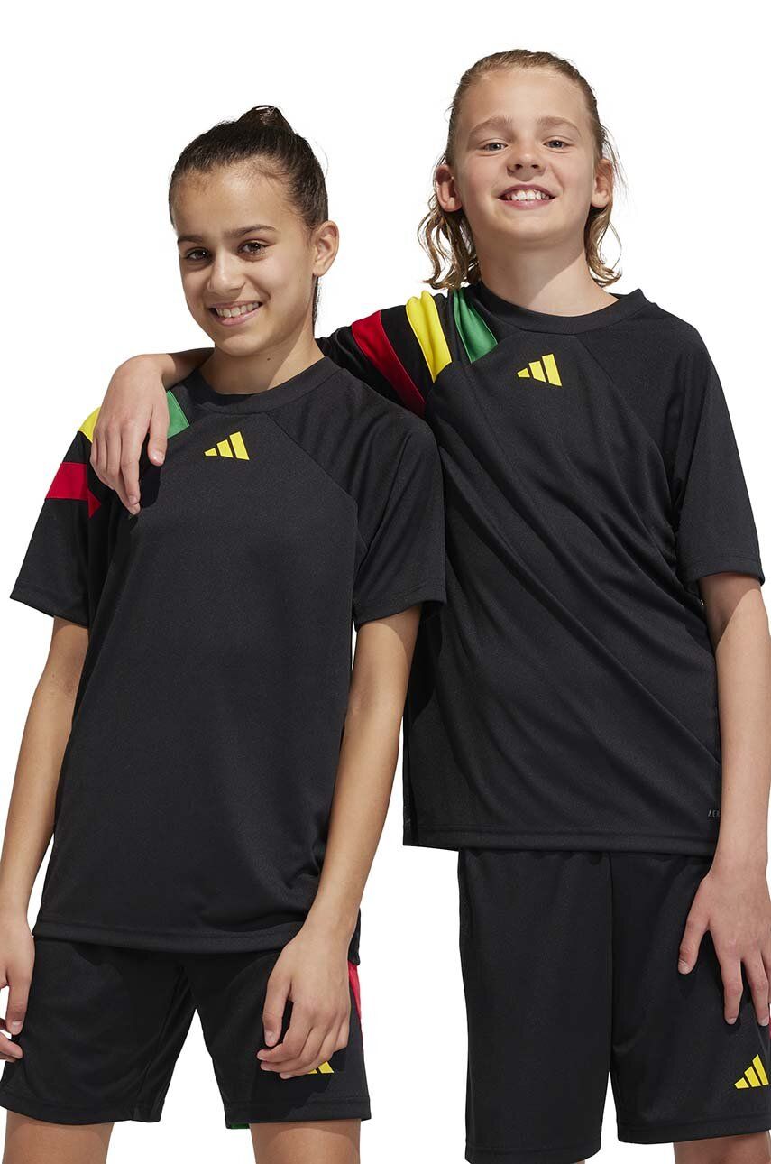 adidas Performance tricou copii FORTORE23 JSY Y culoarea negru, cu imprimeu, IK5730