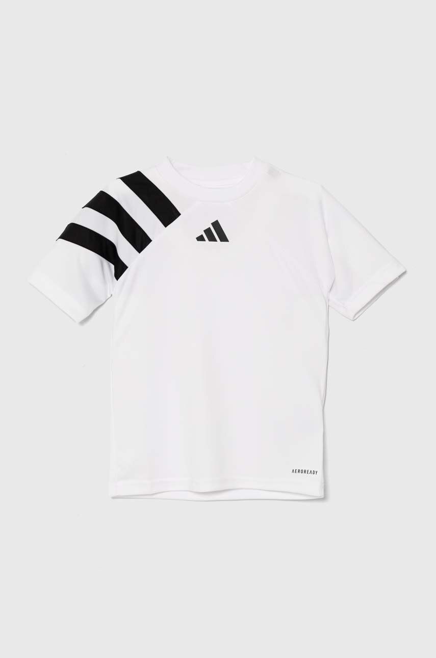 adidas Performance tricou copii FORTORE23 JSY Y culoarea alb, modelator, IK5742
