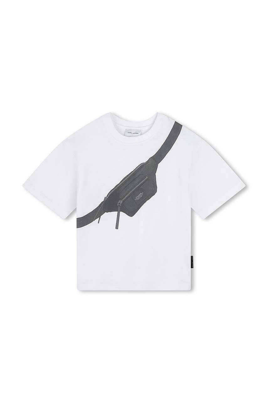 Marc Jacobs tricou de bumbac pentru copii culoarea alb, cu imprimeu, W60256