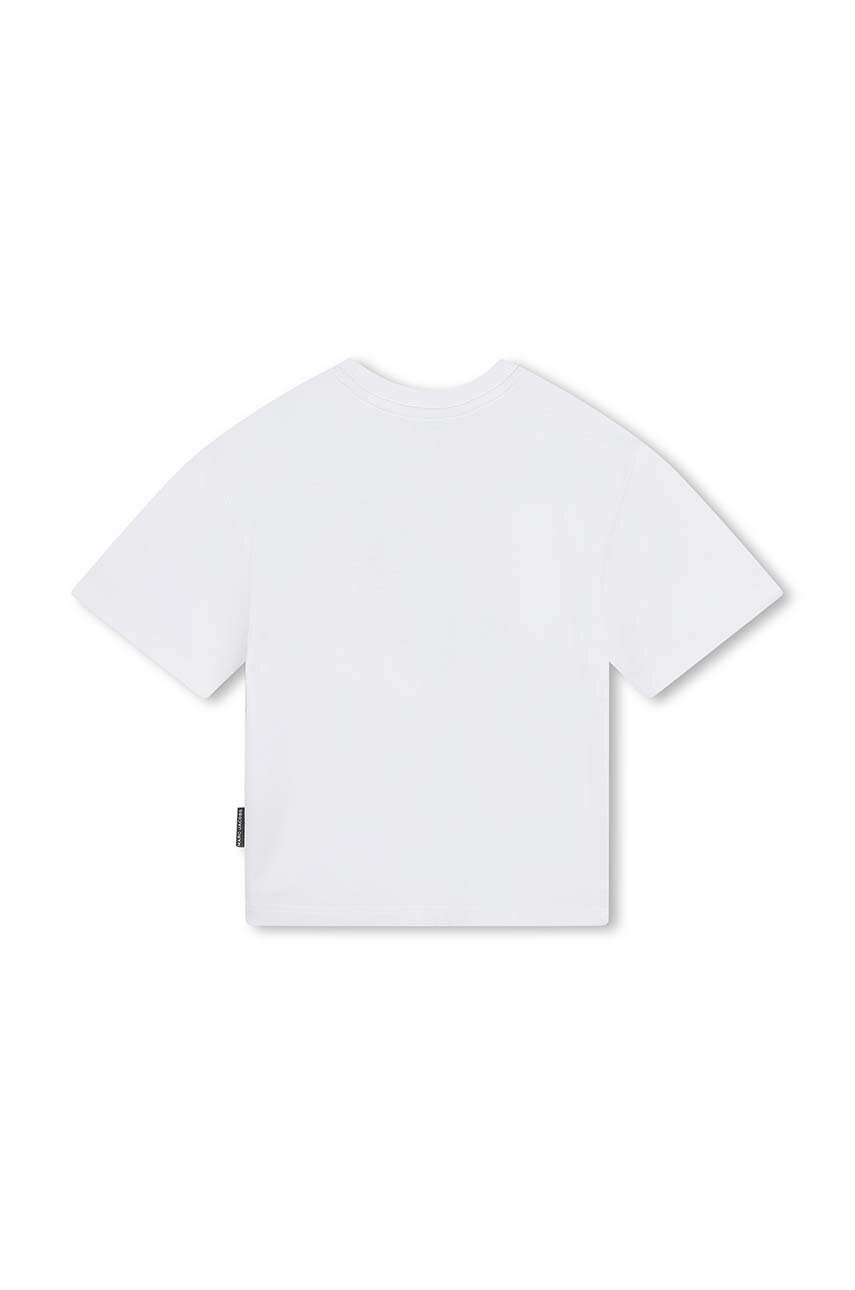 Дитяча бавовняна футболка Marc Jacobs колір білий з принтом W60256 в Чернівцях