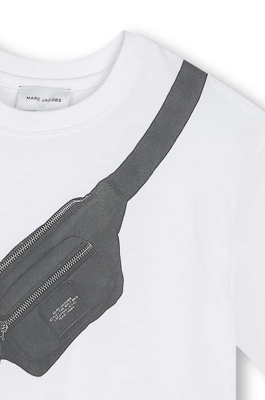 Marc Jacobs gyerek pamut póló fehér, nyomott mintás, W60256 termék 2. képe
