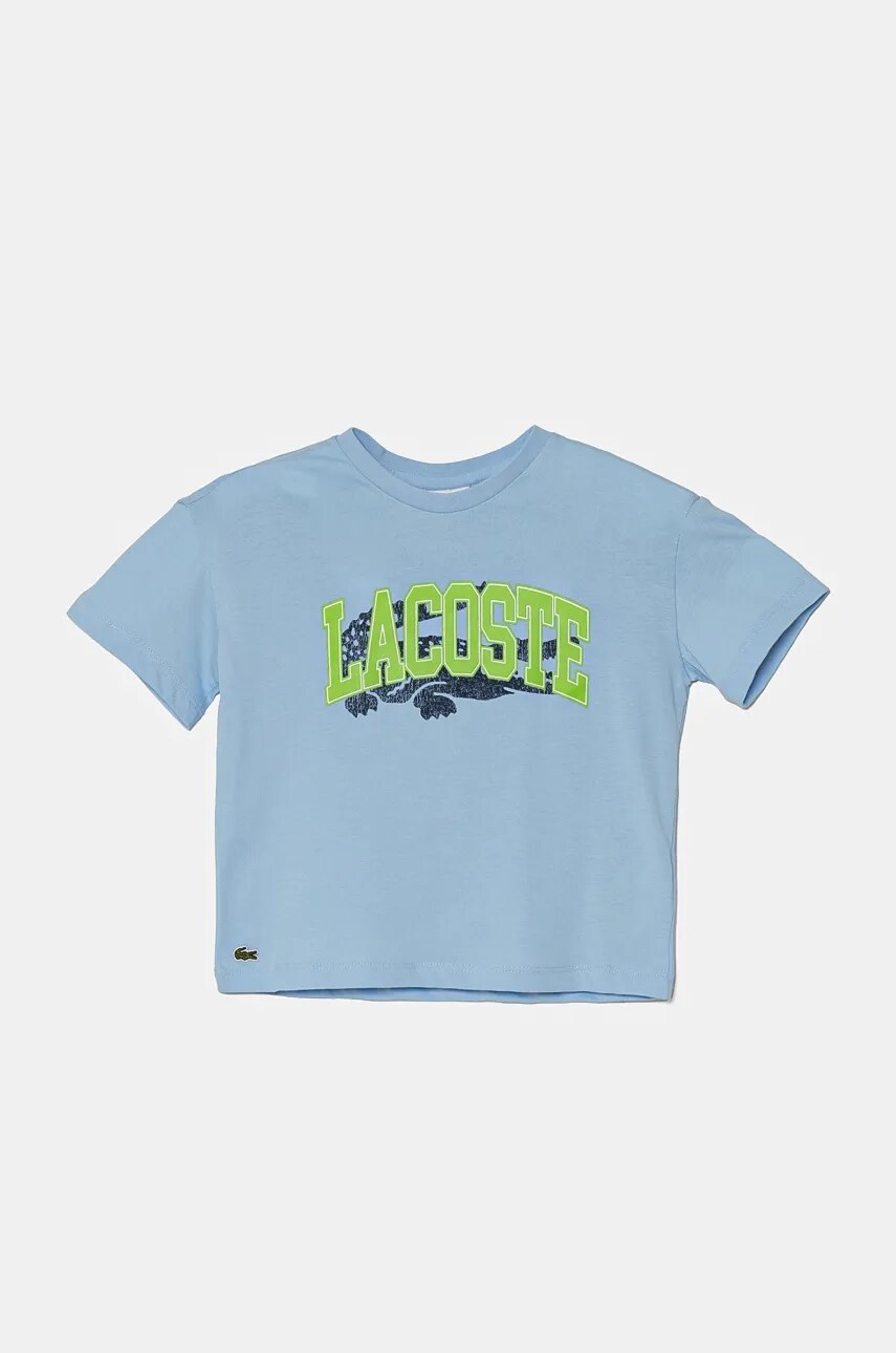 Lacoste tricou de bumbac pentru copii cu imprimeu, TJ2444