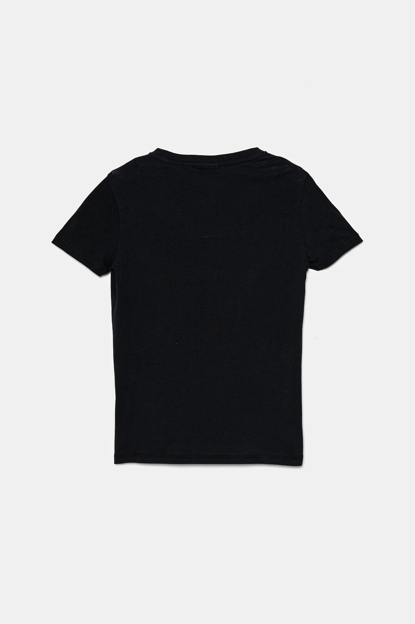 Дитяча бавовняна футболка Napapijri SALIS SS 2 колір синій однотонна NP0A4GEH0411