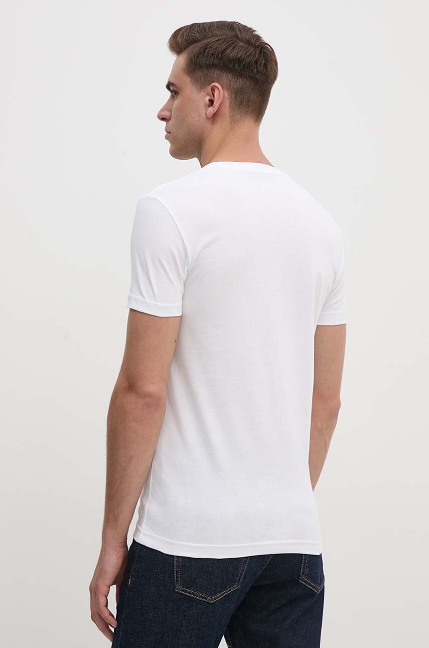 Бавовняна футболка Calvin Klein Jeans чоловіча колір білий з принтом J30J325678 