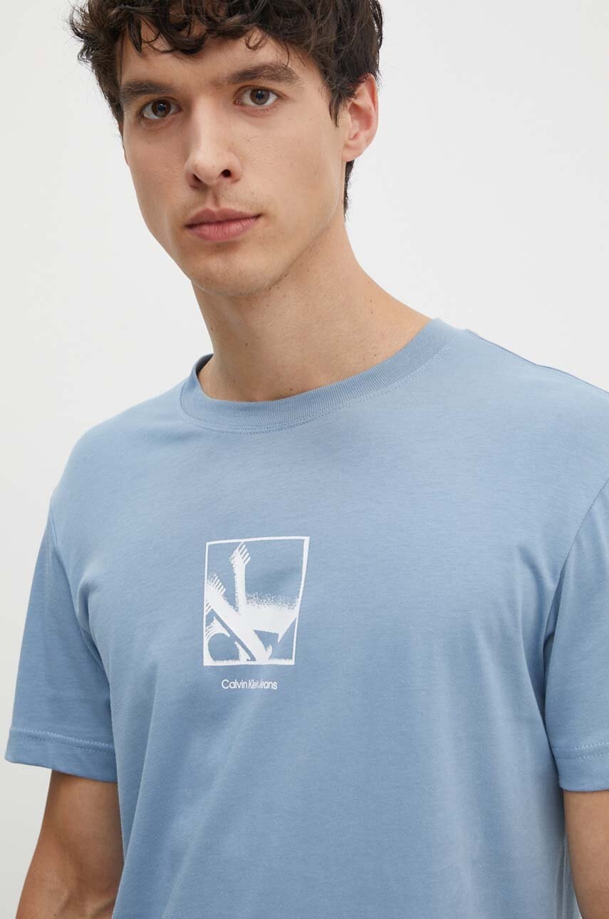 Бавовняна футболка Calvin Klein Jeans чоловіча з принтом J30J325687 