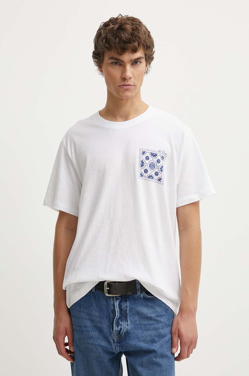 Μπλουζάκι με λινό μείγμα Les Deux χρώμα: άσπρο, LDM101176 φωτογραφία