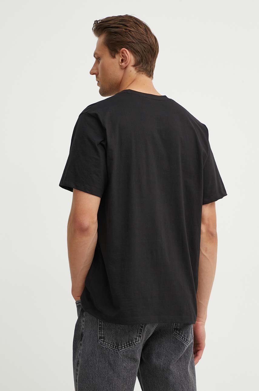 Βαμβακερό μπλουζάκι Les Deux ανδρικό, χρώμα: μαύρο, LDM101179 φωτογραφία