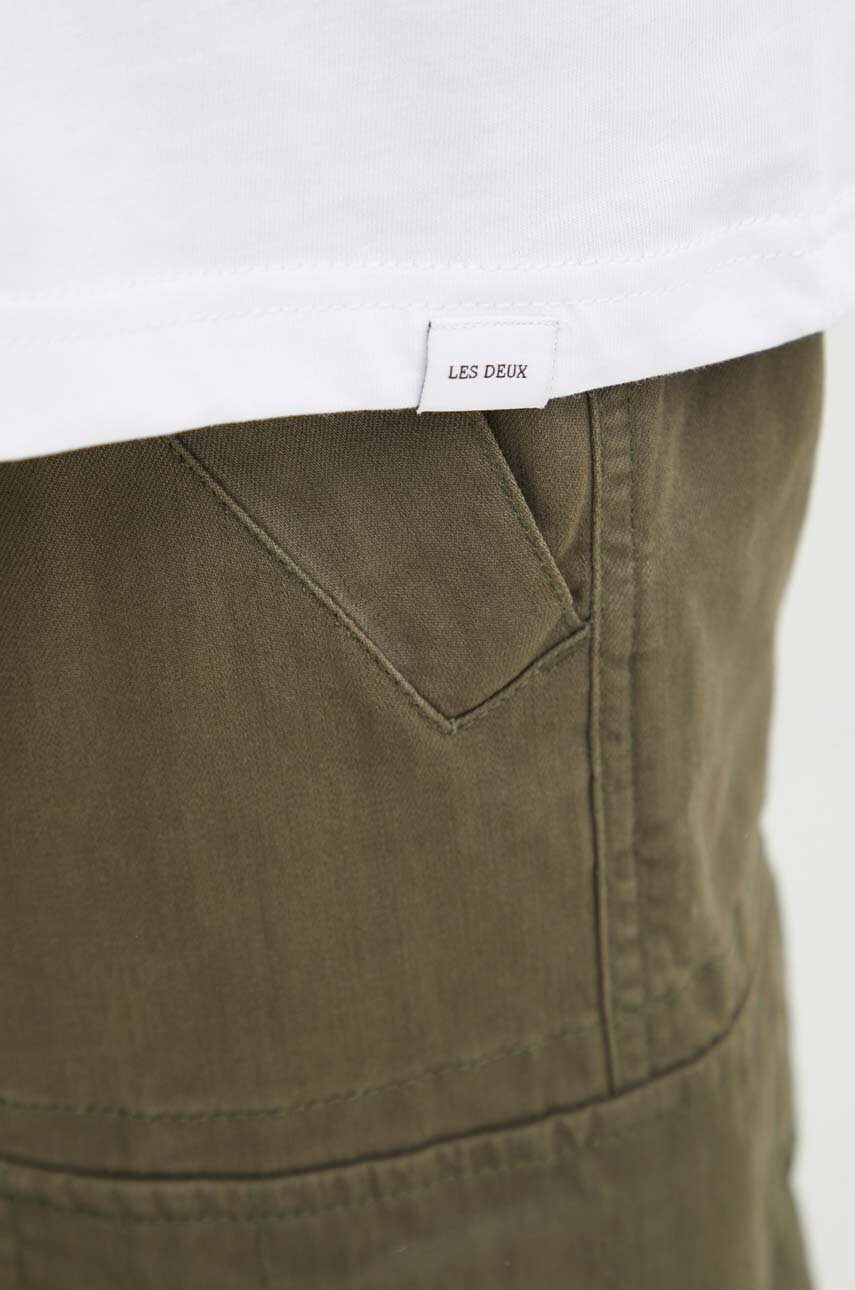 Βαμβακερό μπλουζάκι Les Deux ανδρικό, χρώμα: άσπρο, LDM101180 φωτογραφία