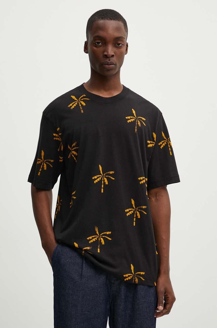 G-Star tricou din bumbac barbati, culoarea negru, cu imprimeu, D24692-C334