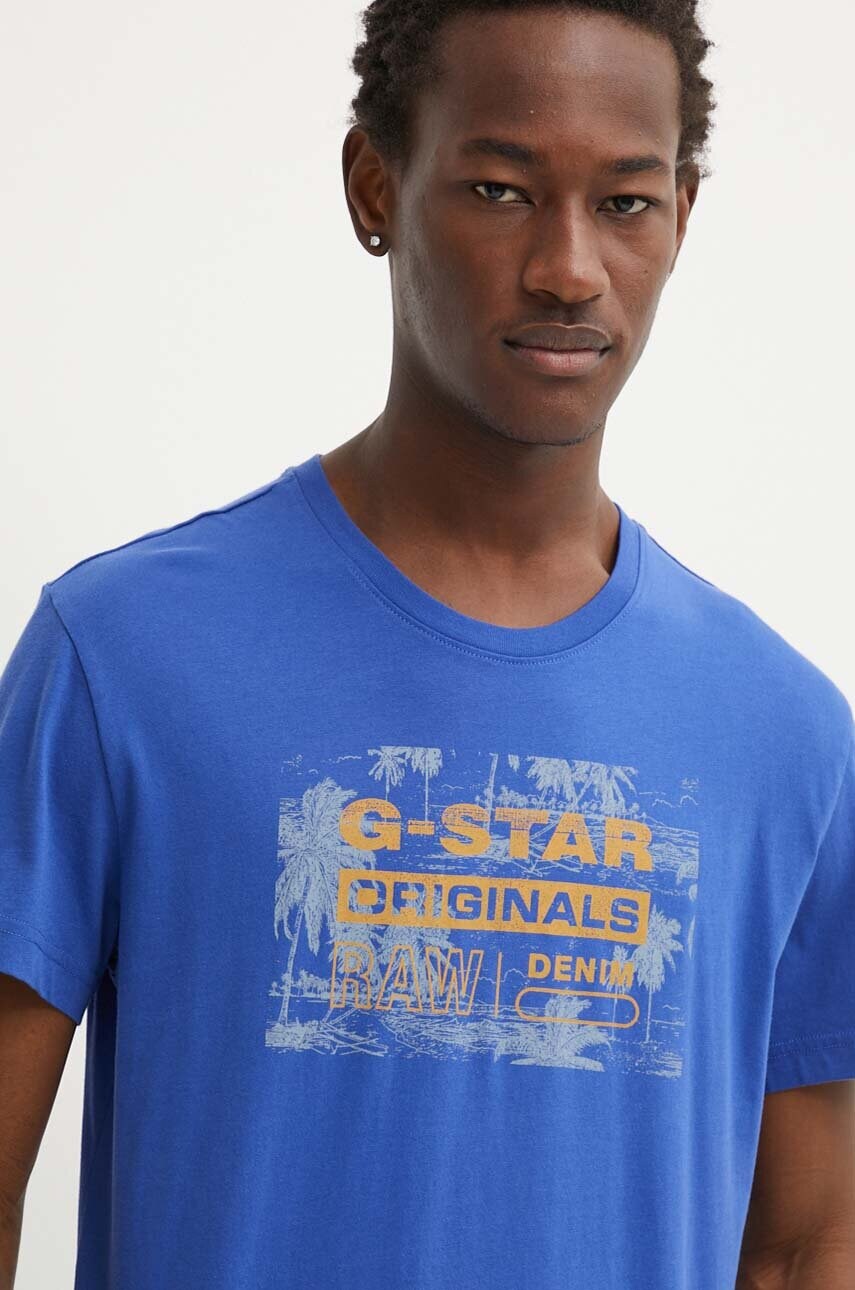 G-Star tricou din bumbac bărbați, cu imprimeu, D24682-C506