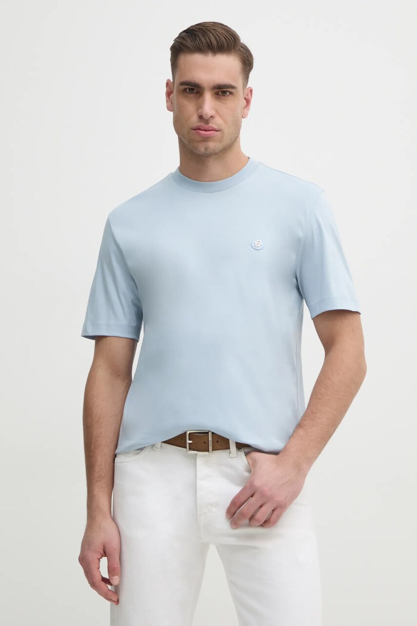 BOSS tricou din bumbac barbati, neted, 50520298