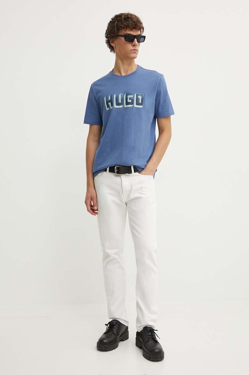 HUGO tricou din bumbac barbati, cu imprimeu, 50516624