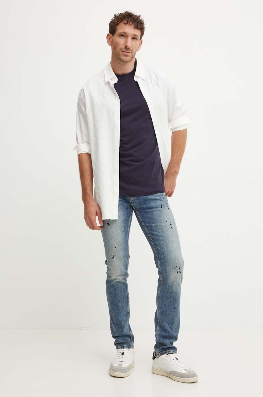 Βαμβακερό μπλουζάκι Guess 3-pack ανδρικό, χρώμα: ναυτικό μπλε, U4YG52 KCAM1 φωτογραφία