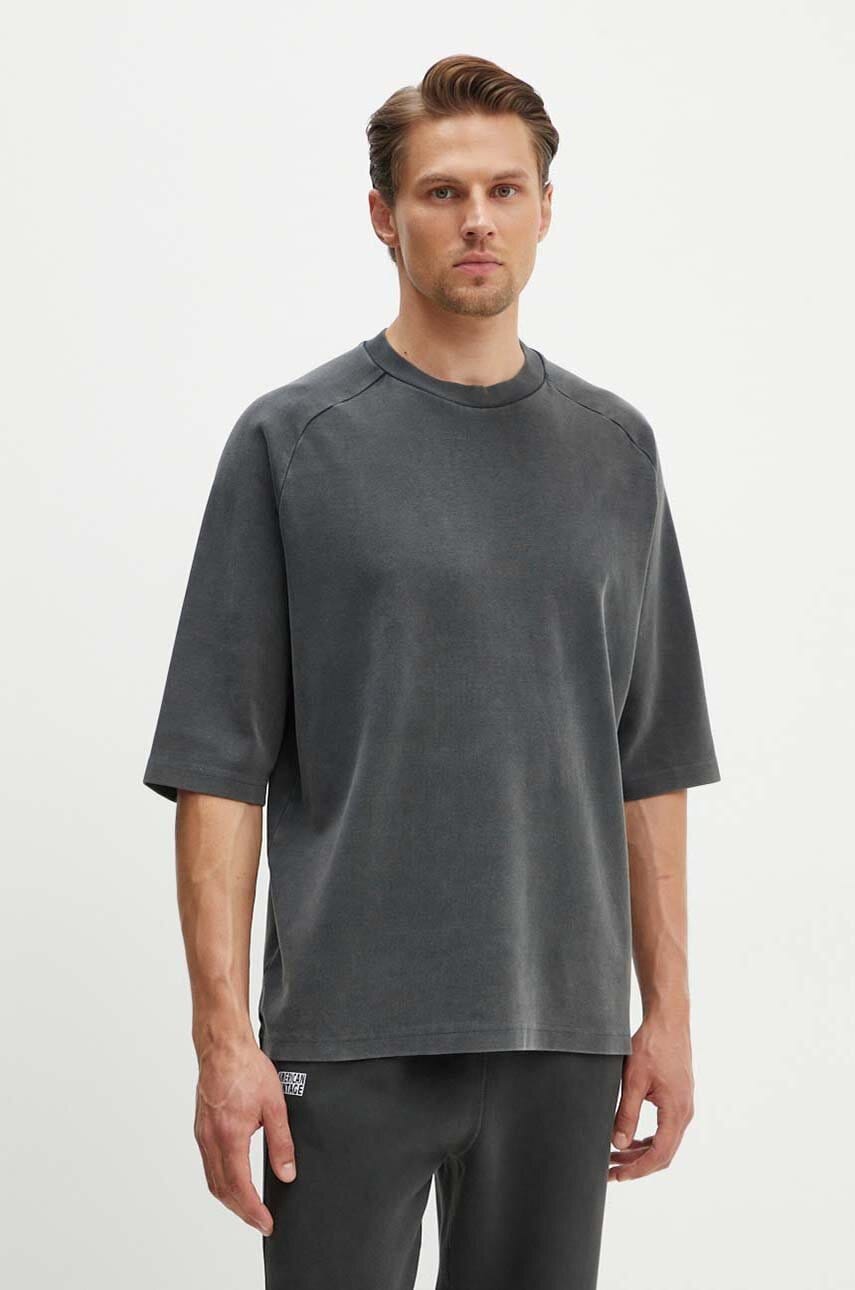 Won Hundred tricou barbati, culoarea gri, neted, 2750-12074