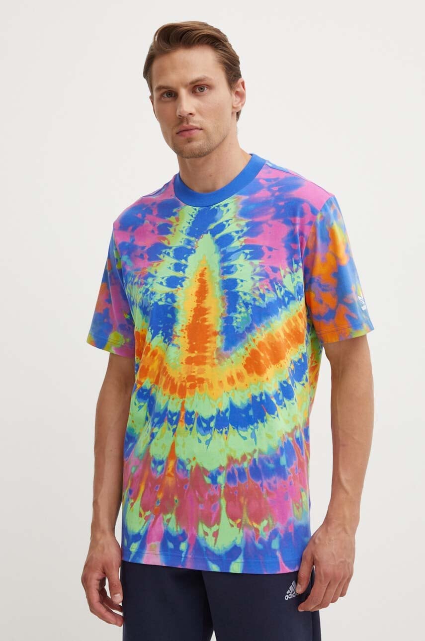 adidas Originals tricou din bumbac Tie-Dyed Tee barbati, modelator, IX6696