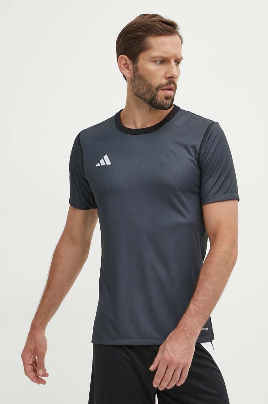 Levně Oboustranné tréninkové tričko adidas Performance Reversible 24 černá barva, IN4314