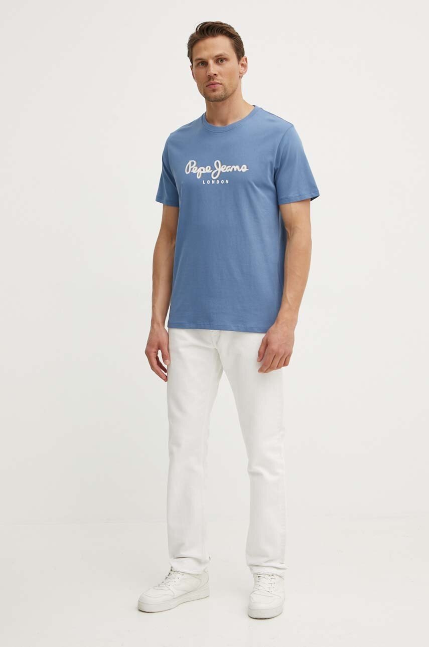 Βαμβακερό μπλουζάκι Pepe Jeans ABEL ανδρικό, PM509428 φωτογραφία