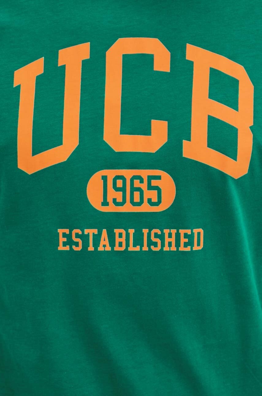 Βαμβακερό μπλουζάκι United Colors of Benetton ανδρικό, χρώμα: πράσινο, 3I1XU1096 φωτογραφία