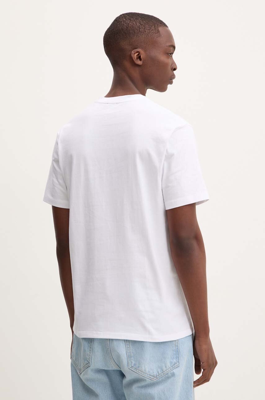 Βαμβακερό μπλουζάκι The Kooples ανδρικό, χρώμα: άσπρο, HTSC29036K φωτογραφία