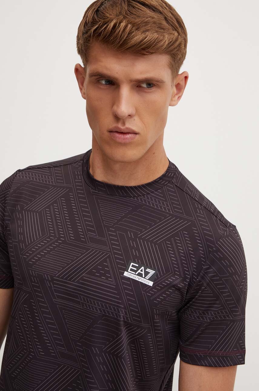 

Тениска за трениране EA7 Emporio Armani в черно с десен PJMEZ.6DPT31, Черен
