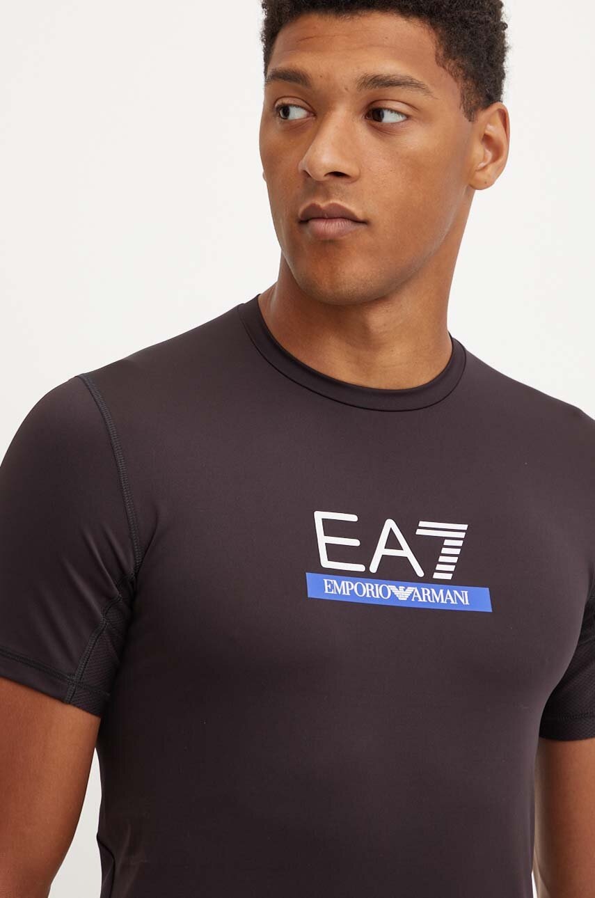 

Тениска за трениране EA7 Emporio Armani в черно с принт PJMDZ.6DPT12, Черен