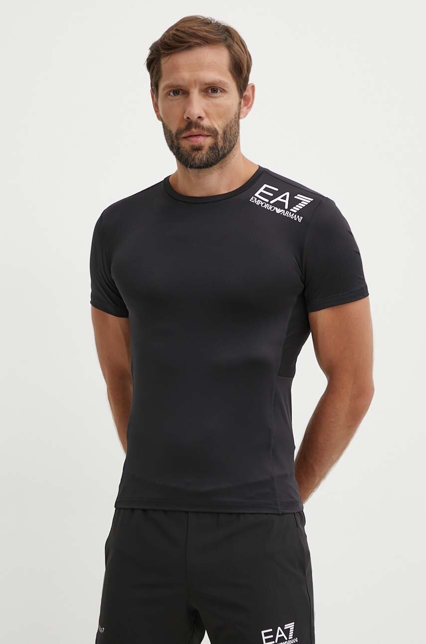 

Тениска за трениране EA7 Emporio Armani в черно с десен PJ3UZ.8NPT12, Черен