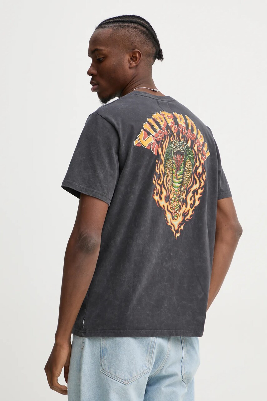 Superdry tricou din bumbac barbati, culoarea gri, modelator, M1012047A-8JD