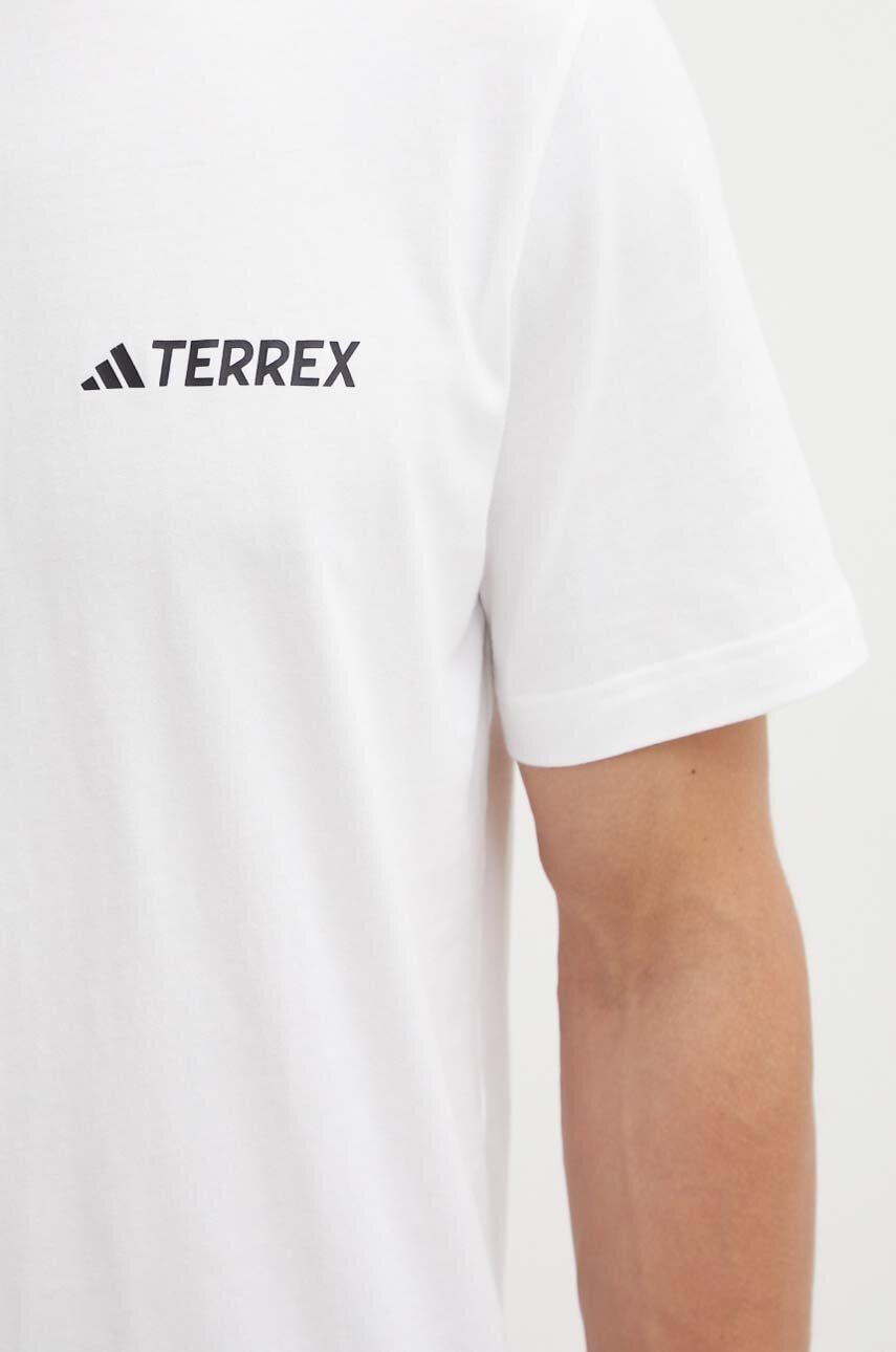 Μπλουζάκι adidas TERREX χρώμα: άσπρο, IZ0465 φωτογραφία