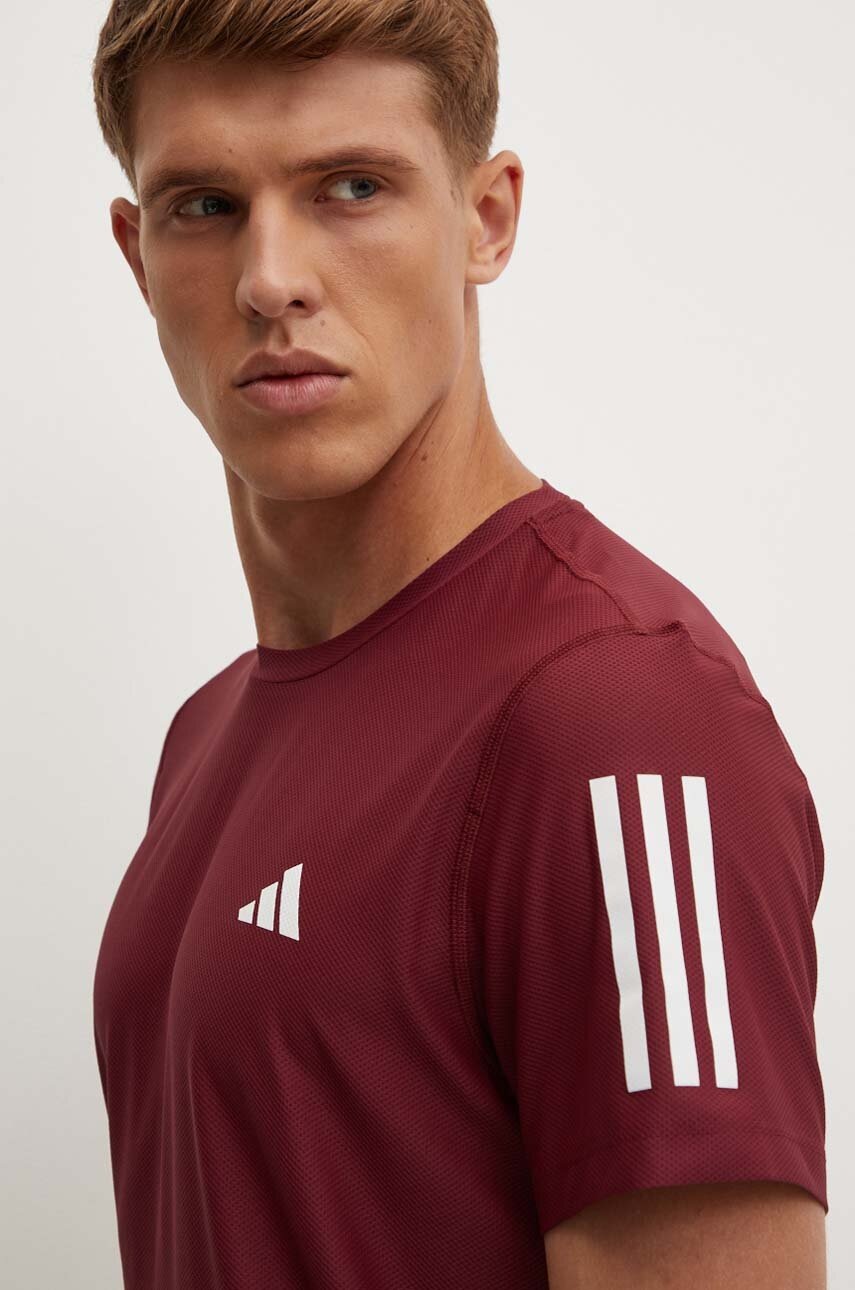

Тениска за трениране adidas Performance Own The Run Base в бордо с принт IM5409