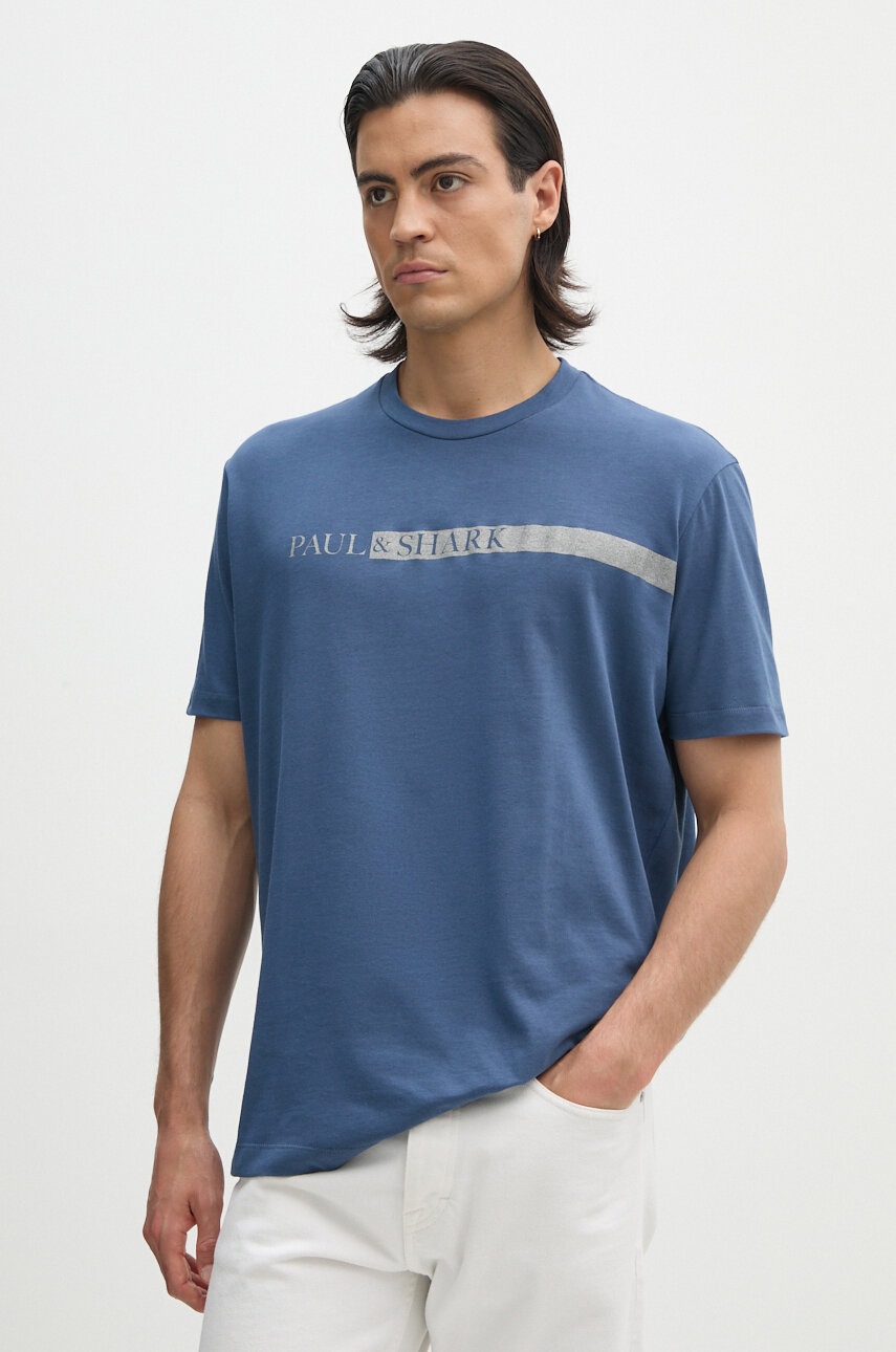 Paul&Shark tricou din bumbac barbati, cu imprimeu, 14311652