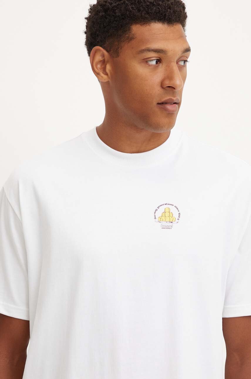 Βαμβακερό μπλουζάκι Hummel Hummel x Peanuts ανδρικό, χρώμα: άσπρο, 226086 φωτογραφία