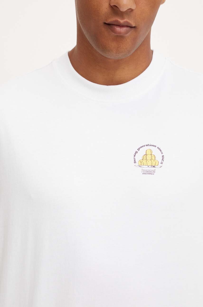 Βαμβακερό μπλουζάκι Hummel Hummel x Peanuts ανδρικό, χρώμα: άσπρο, 226086 φωτογραφία