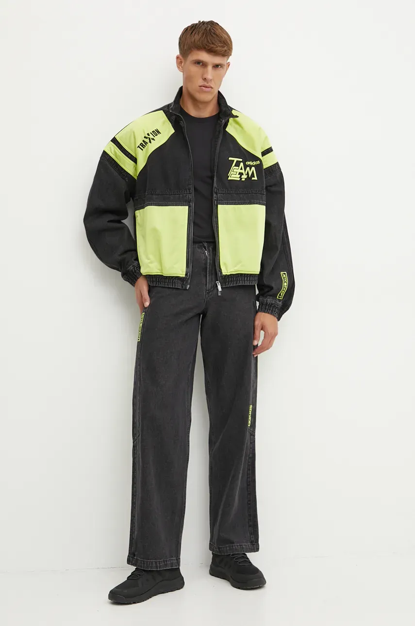 Хлопковая футболка adidas Originals мужская цвет чёрный узорный IW5818 Хлопковая футболка adidas Originals мужская цвет чёрный узорный IW5818