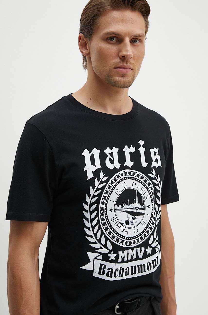 Βαμβακερό μπλουζάκι IRO ανδρικό, χρώμα: μαύρο, MP19RIDA φωτογραφία