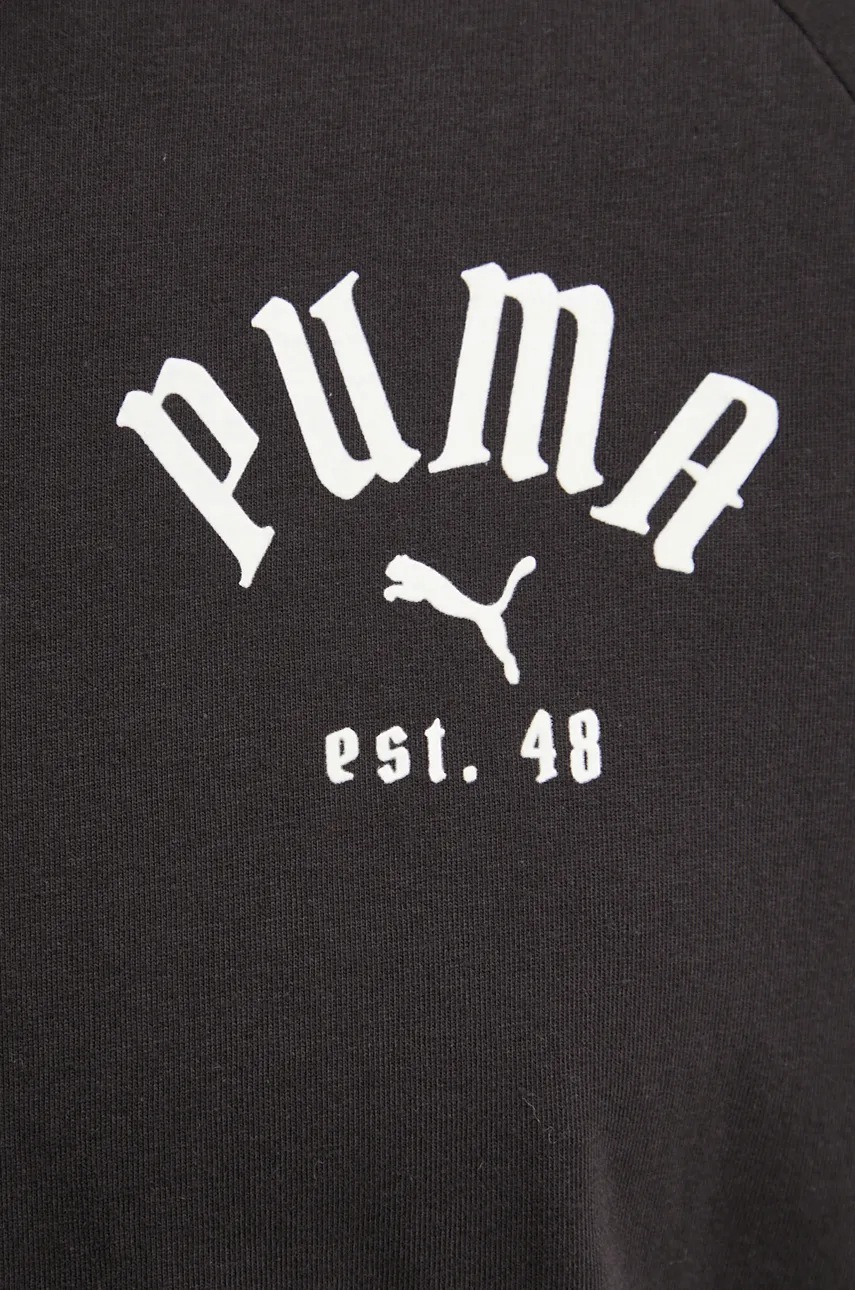 Μπλουζάκι Puma Classics Play Paris χρώμα: μαύρο, 626767 φωτογραφία