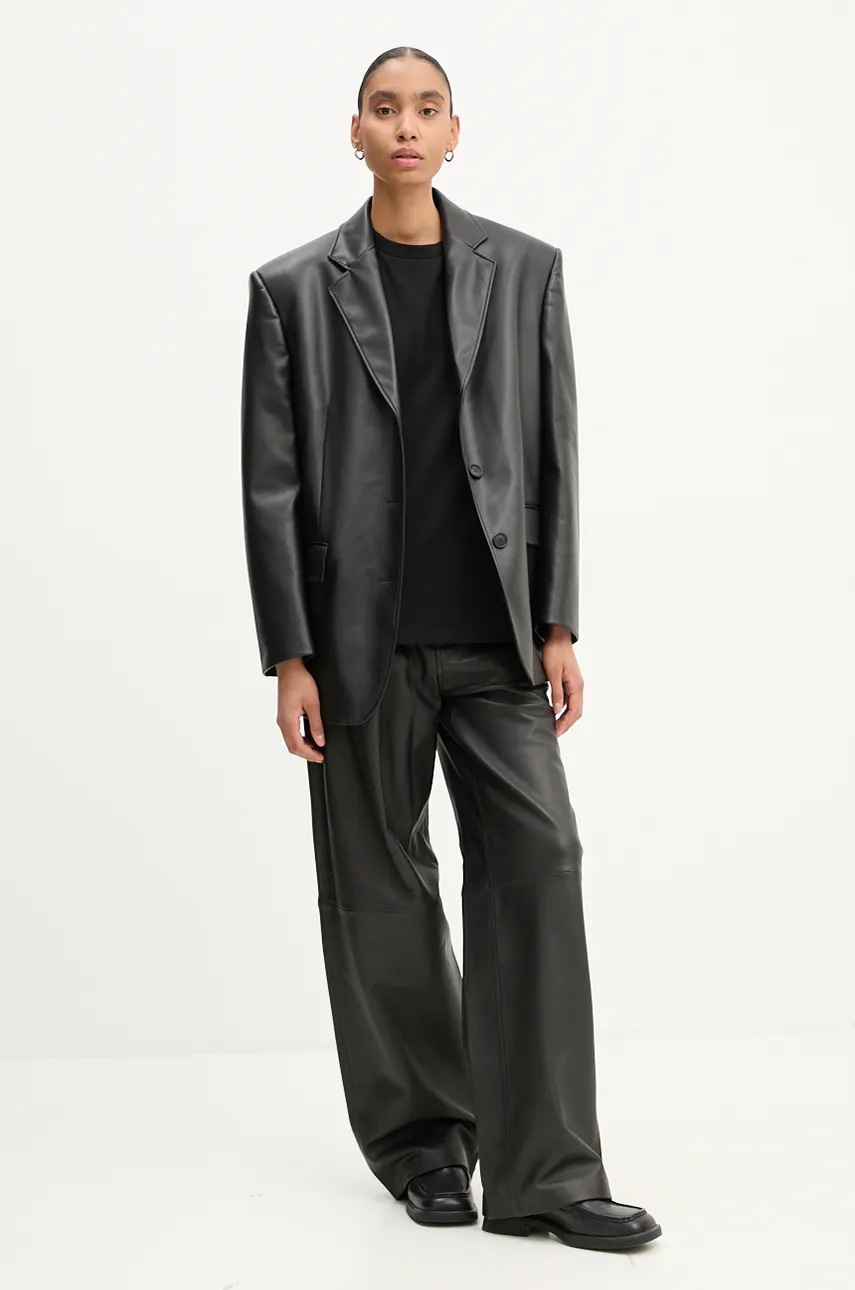Хлопковая футболка A.P.C. standard rue madame GOTS цвет чёрный с аппликацией COHBU.M26388 Хлопковая футболка A.P.C. standard rue madame GOTS цвет чёрный с аппликацией COHBU.M26388