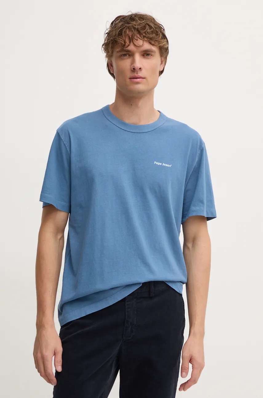Pepe Jeans tricou din bumbac ANDRE barbati, cu imprimeu, PM509619