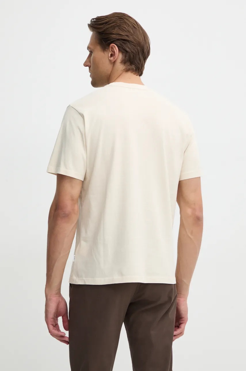 Pepe Jeans pamut póló ALDRIDGE bézs, férfi, nyomott mintás, PM509628 termék 2. képe