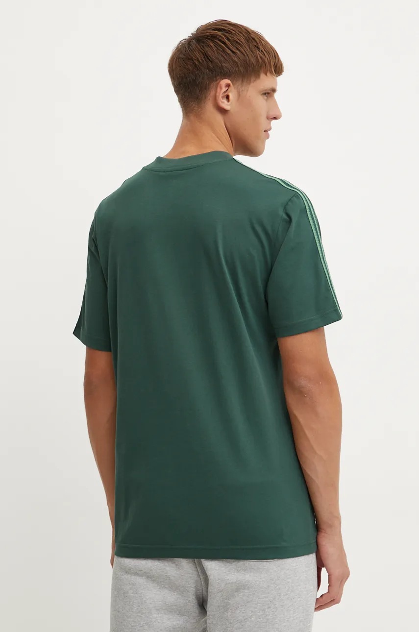 Βαμβακερό μπλουζάκι adidas Originals ανδρικό, χρώμα: πράσινο, IW3240 φωτογραφία